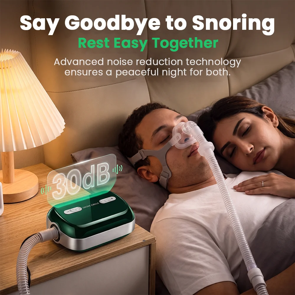 Фото Миниатюрный портативный аппарат CPAP против храпа и апноэ во сне с маской для путешествий. №2
