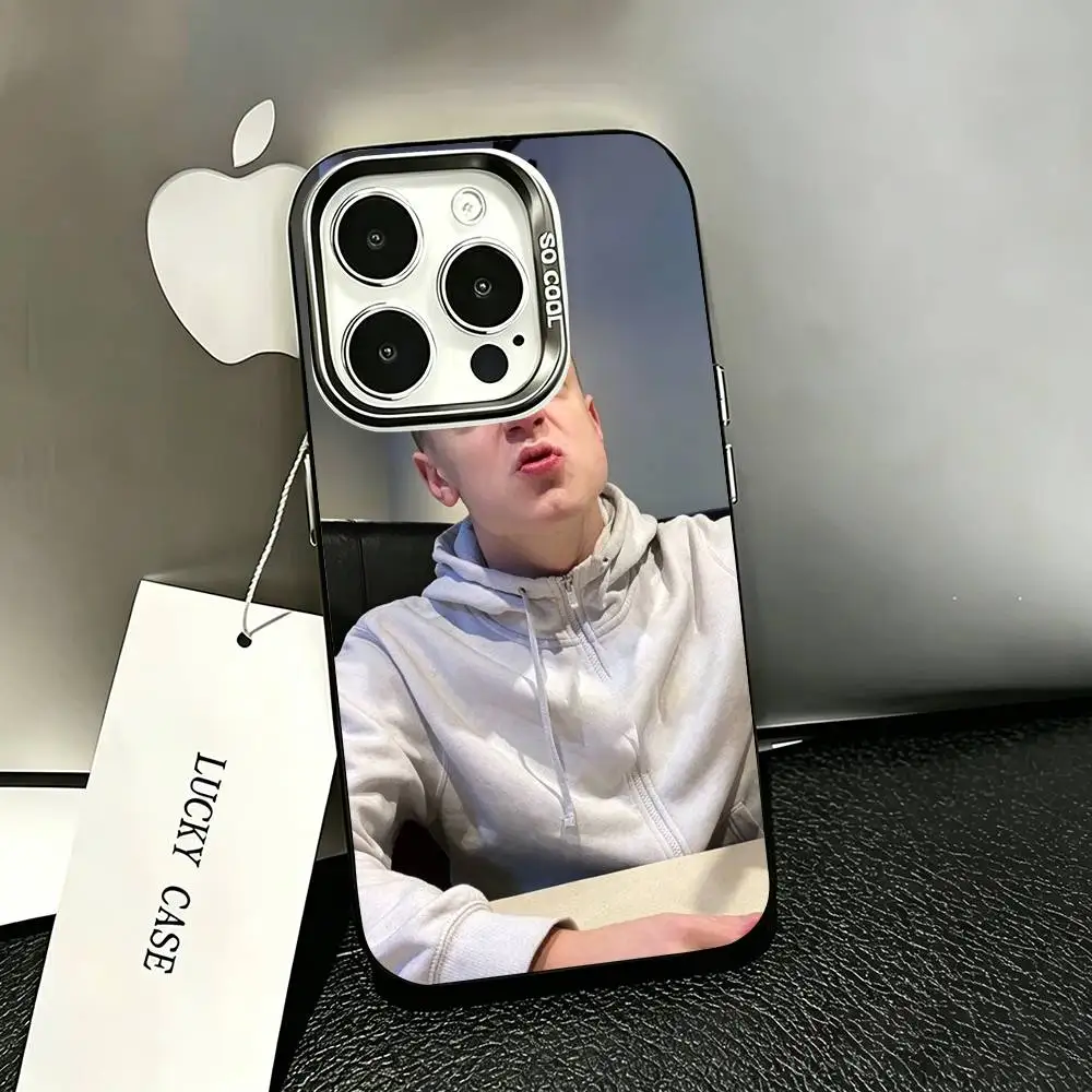 Фото Чехол для телефона T-Trash Streamer Mellstroy для iPhone 17, 16, 15, 14, 13, 12, 11 Plus, Pro Max, XS, цветной, серебристо-черный №4