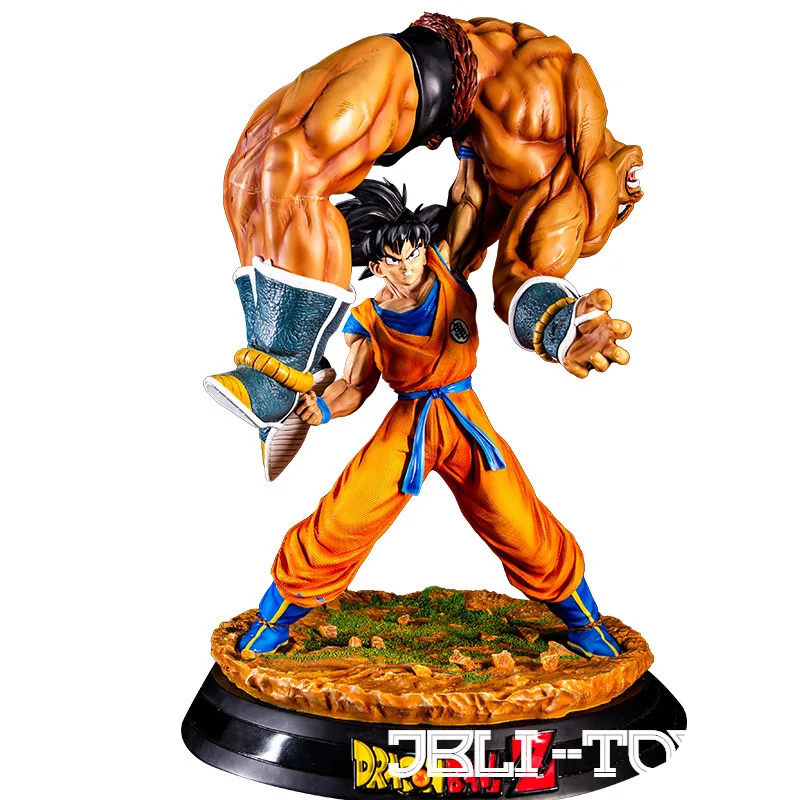 43 см Драконий жемчуг Z HQS Son Goku Heave Nappa экшн-фигурка Аниме Сон Гоку Тихая ярость ПВХ