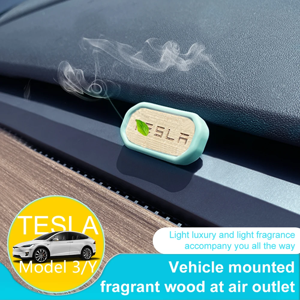 

2022 Car Air Freshener for Tesla Model 3 Y Dashboard Perfume Fragrance Ornament Aromatherapy Diffuser Scent Smell Accessories