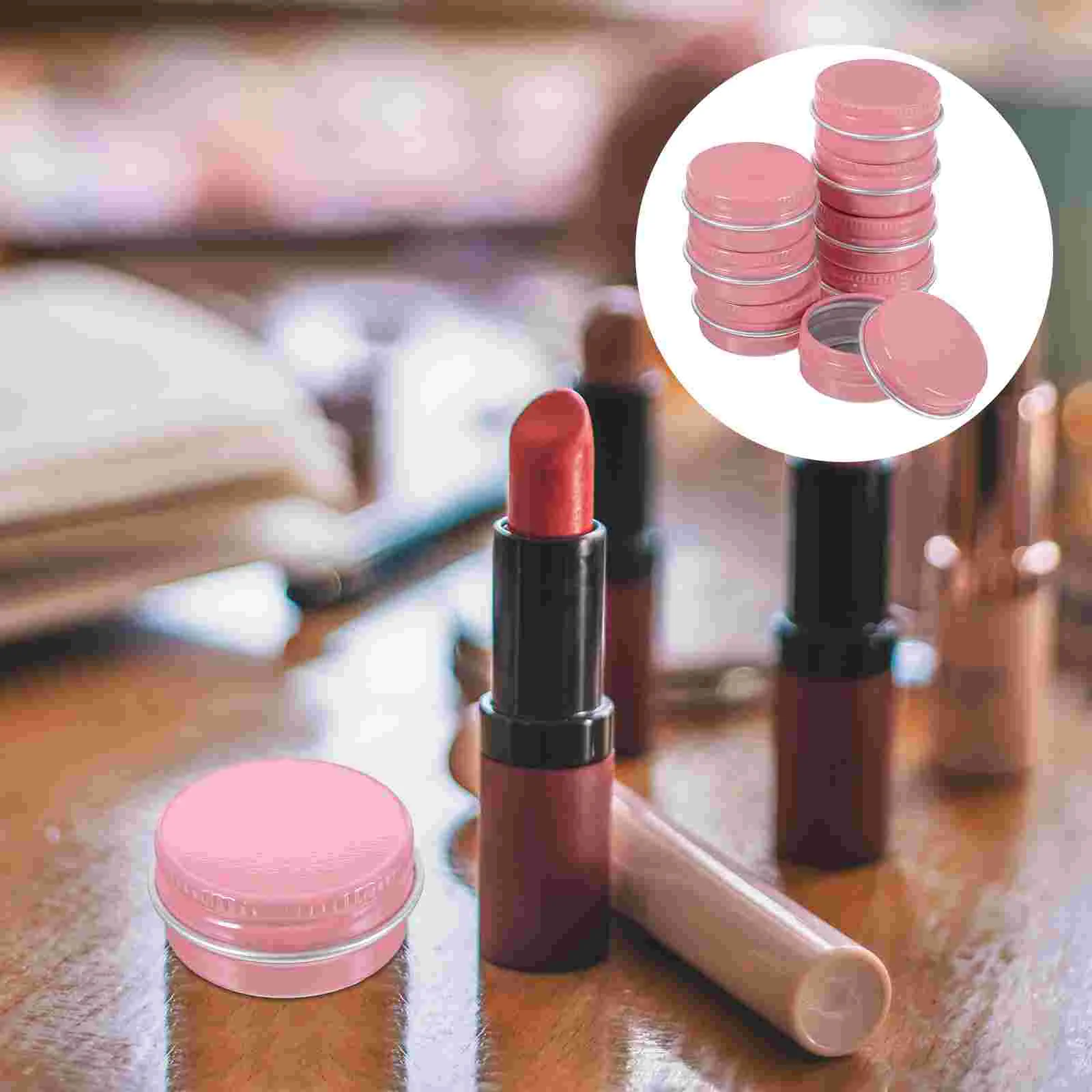 

8 Pcs Candy Tin Round Container Lid Make-up Sample Containers Blue Candles Storage Jar Pack Tea Storage Jar