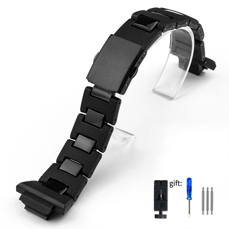 Plastic Watch Band for Casio G-Shock DW-5600 DW-5025 GW-M5610 DW-5000 GA2100 GBX-100 Watchband Bracelet with tools Strap 16mm