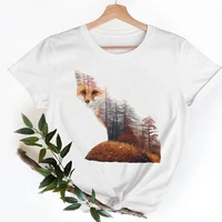 women adventure wild animal lovely clothing summer short sleeve graphic tee t shirts female ladies fashion casual tshirt clothes