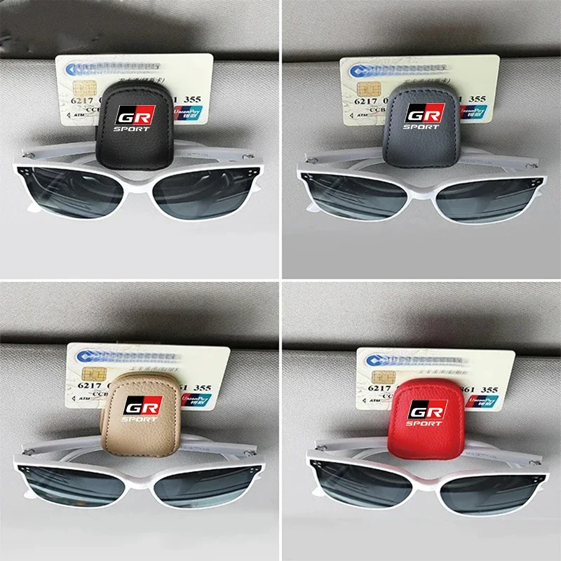 1 шт. автомобильные солнцезащитные козырьки магнитный кожаный зажим для