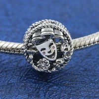 quality 925 solid silver beads charms mybeboa comedy tragedy drama masks fit pandora original bracelet women diy jewelry gift