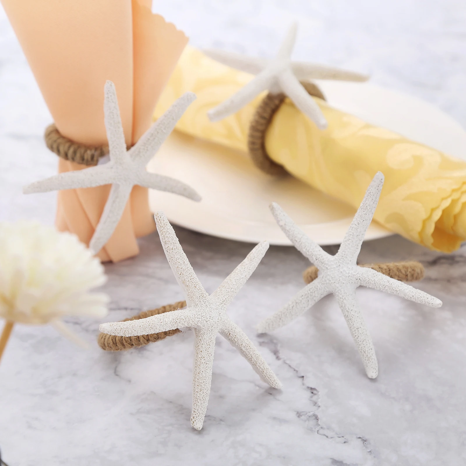 Holder Gypsum Hemp Rope White Decor Party Wedding Dinner