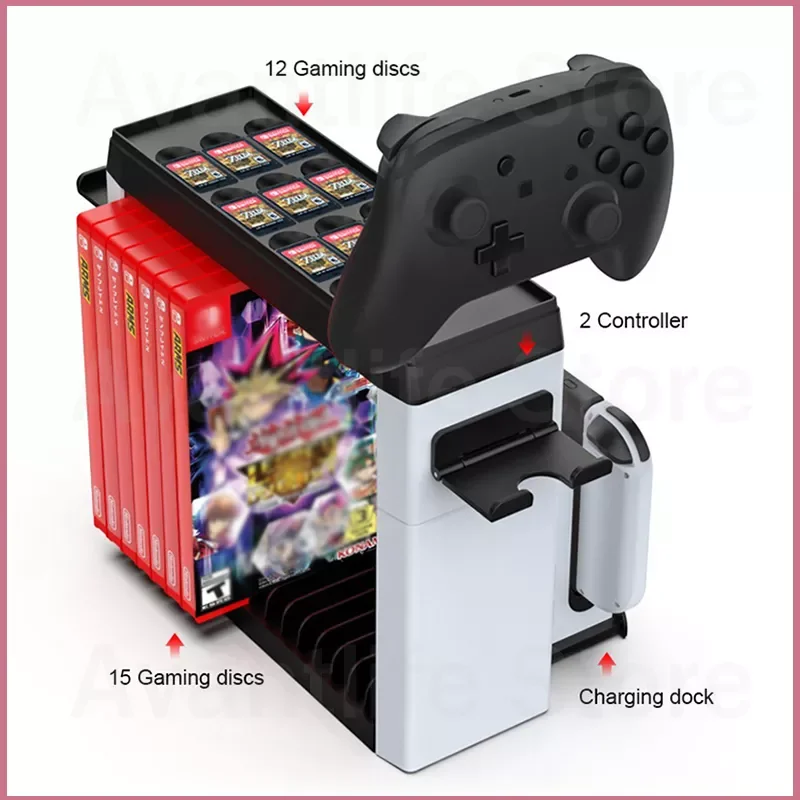 

Аксессуары для консоли Nintendo Switch OLED, чехол, подставка для хранения NS OLED, игровой CD диск Joycon Pro, держатель контроллера, башня