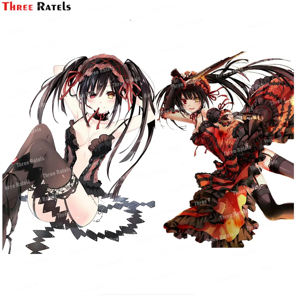 

Креативные наклейки Three Ratels I55 Kurumi Tokisaki для автостайлинга автомобильные аксессуары декоративные наклейки