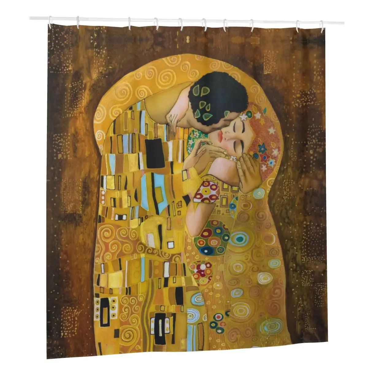 

Водонепроницаемая занавеска для ванной Gustav Klimt The Kiss из полиэстера