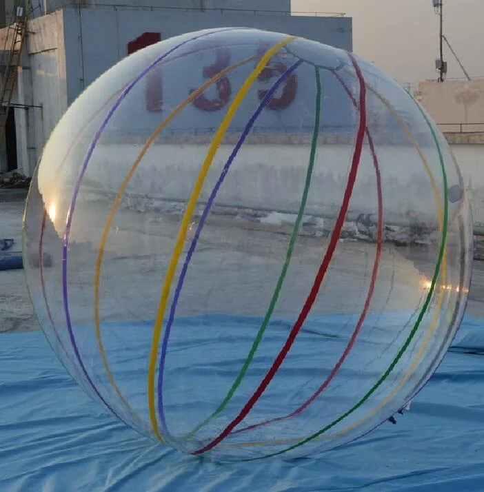 

Inflatable PVC water walking ball with colorful strips