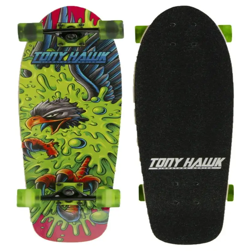 

x 7.5" Cruiser Complete Skateboard with Green Graphics, 5" Alloy Trucks, ABEC 3 Bearings, 50mm x 33mm Wheels