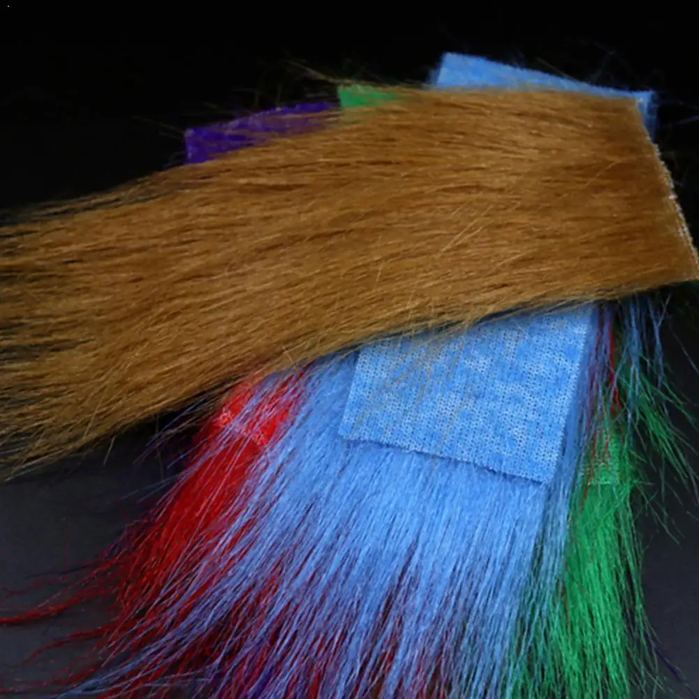 

Longest Haired Artificial Fur Fluffy Synthetics Fibers Hair material binding Accessories Tying Fly Material Fishing hook Su K1S9