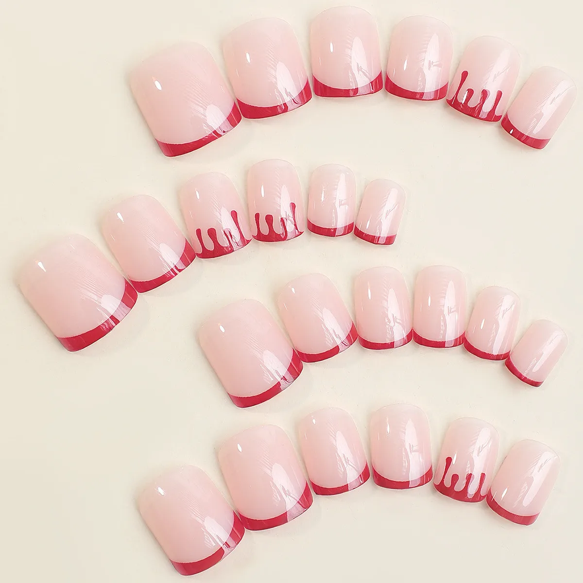 24 шт. поддельные ногти в виде паутины