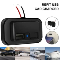 3 1a 4 8a dual usb charger socket 12v 24v for motorcycle auto truck atv boat car rv bus power adapter outlet dustproof