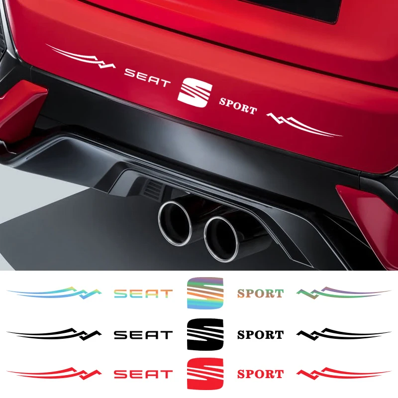

Wings Logo Car Rear Bumper Sticker Reflective Auto Body Decals for SEAT CUPRA LEON IBIZA Altea Tarraco Alhambra,60cmx5cm