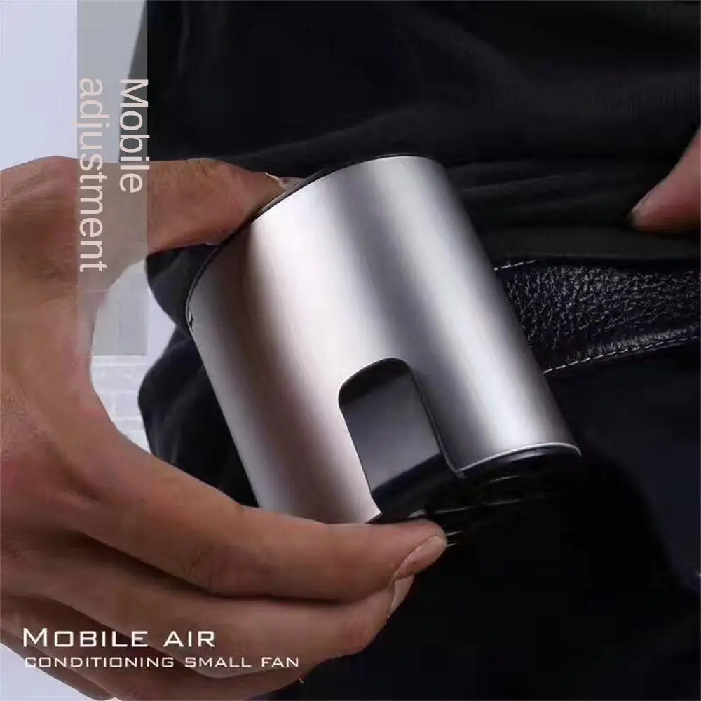 

Портативный мини-вентилятор на талию, новый креативный зарядный USB-порт, мобильный маленький бесщеточный двигатель, бесшумные вентиляторы, крутой трехступенчатый вентилятор
