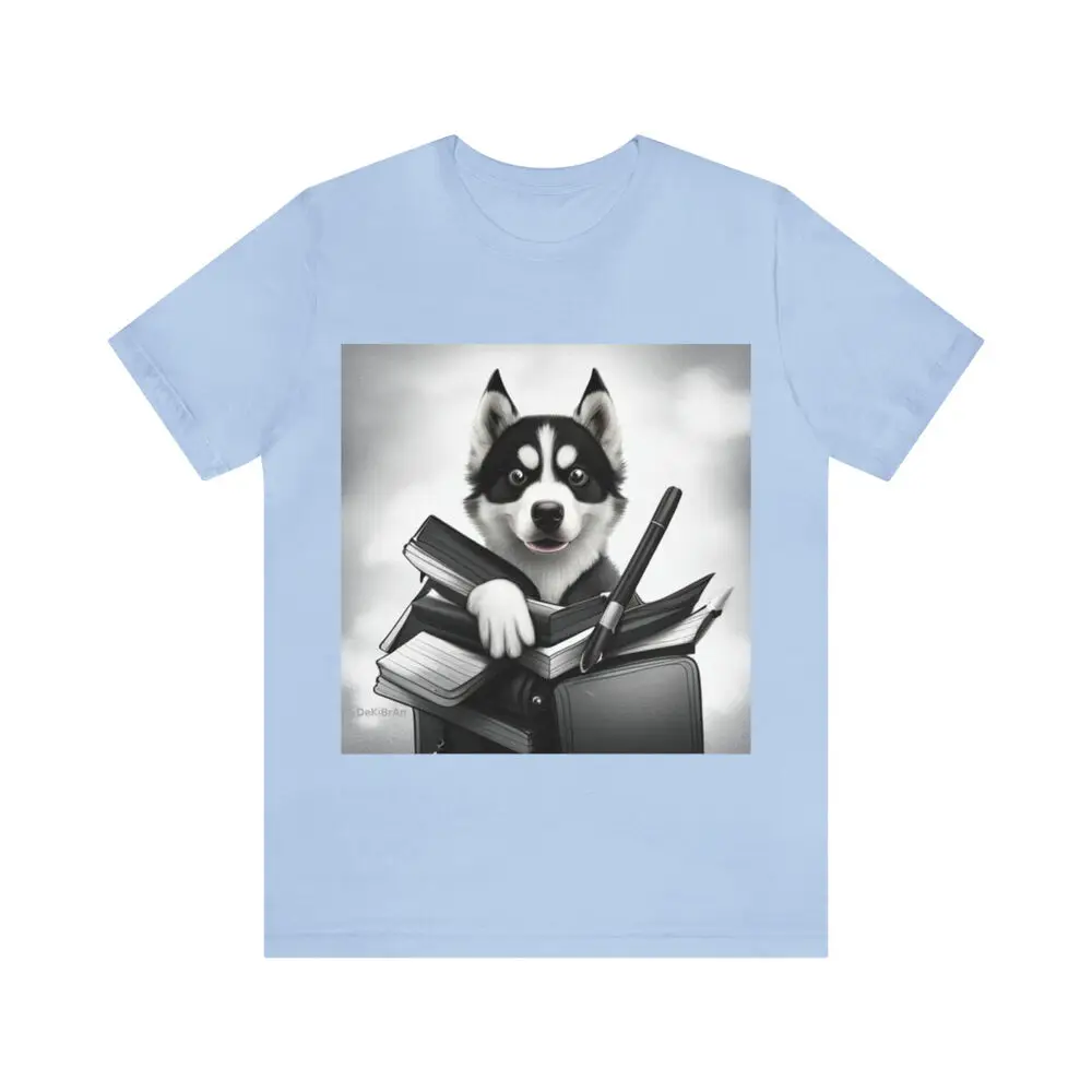 Футболка с коротким рукавом и принтом Книги Хаски