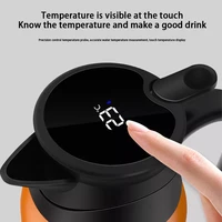1000ml car electric kettle stainless steel car heating cup coffee mug travel water milk bottle camping boat 12v24v accessories