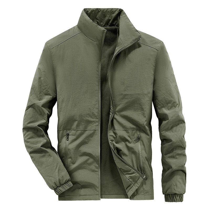 Мужская Длинная ветровка в Корейском стиле повседневная черная большого размера