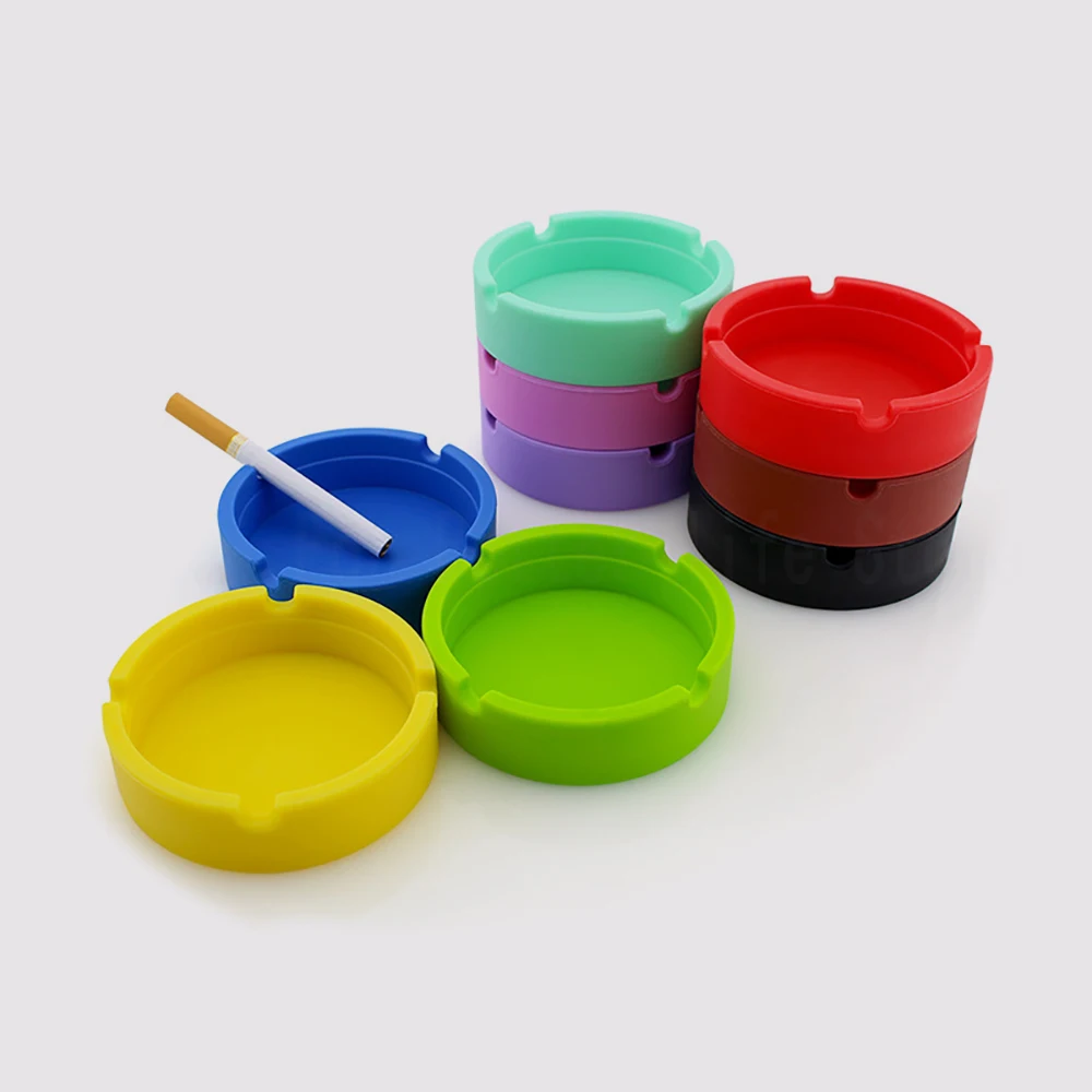 1 шт. портативная флуоресцентная светящаяся пепельница противоожоговый