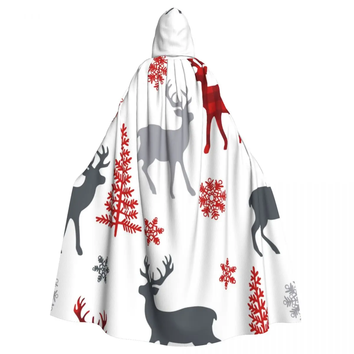 

Накидка с капюшоном, с капюшоном, Рождественская елка с оленем, снежинки, плащ, вампир, ведьма, накидка, костюм для косплея