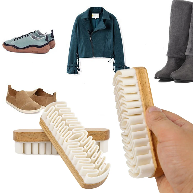 

Leather Brush Scrubber Shoe Brush Suede Glue Brush Rubber Crepe White Boots Bags Household Leather Clothing Cleaning Brush 1pcs