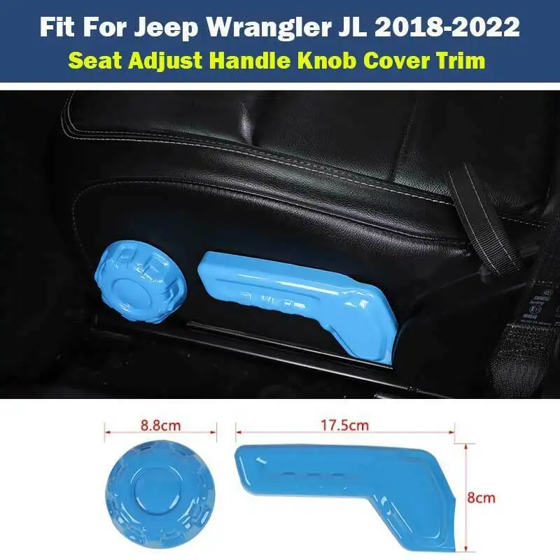

Для Jeep Wrangler JL 2018-2022 синяя ручка для регулировки сиденья водителя