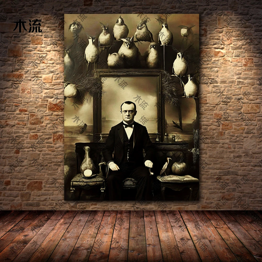 Экстракт Cthulhu жуткая фотография настенная живопись на холсте винтажная