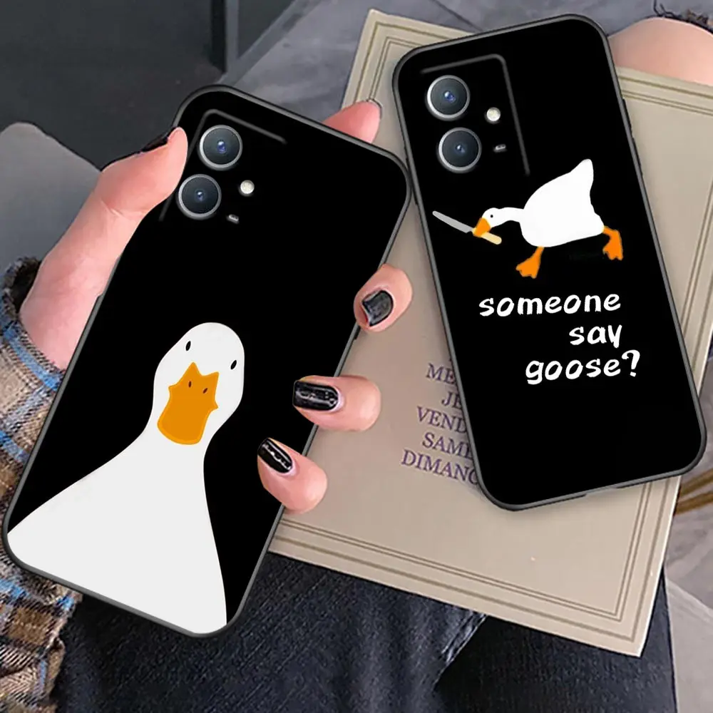 

Case For VIVO Y20 Y21 Y50 Y53 Y55 Y66 Y67 Y69 Y71 Y72 Y75 Y76 Y79 Y85 Y91 Y93 Y97 Funda V25 PRO 5G Case Cartoon Duck Goose Game