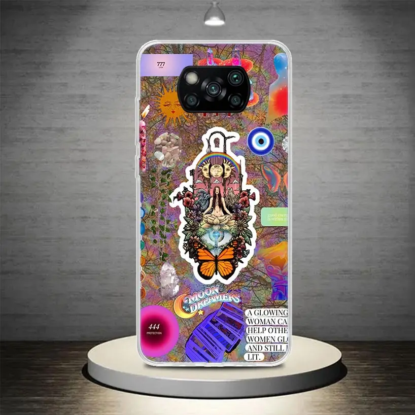 Чехол для телефона Chakra Insist Yoga Xiaomi Poco X6 X7 X5 X4 X3 Nfc F6 F5 Pro F4 Gt F3 M5S M4 M3 M5 Мягкий чехол