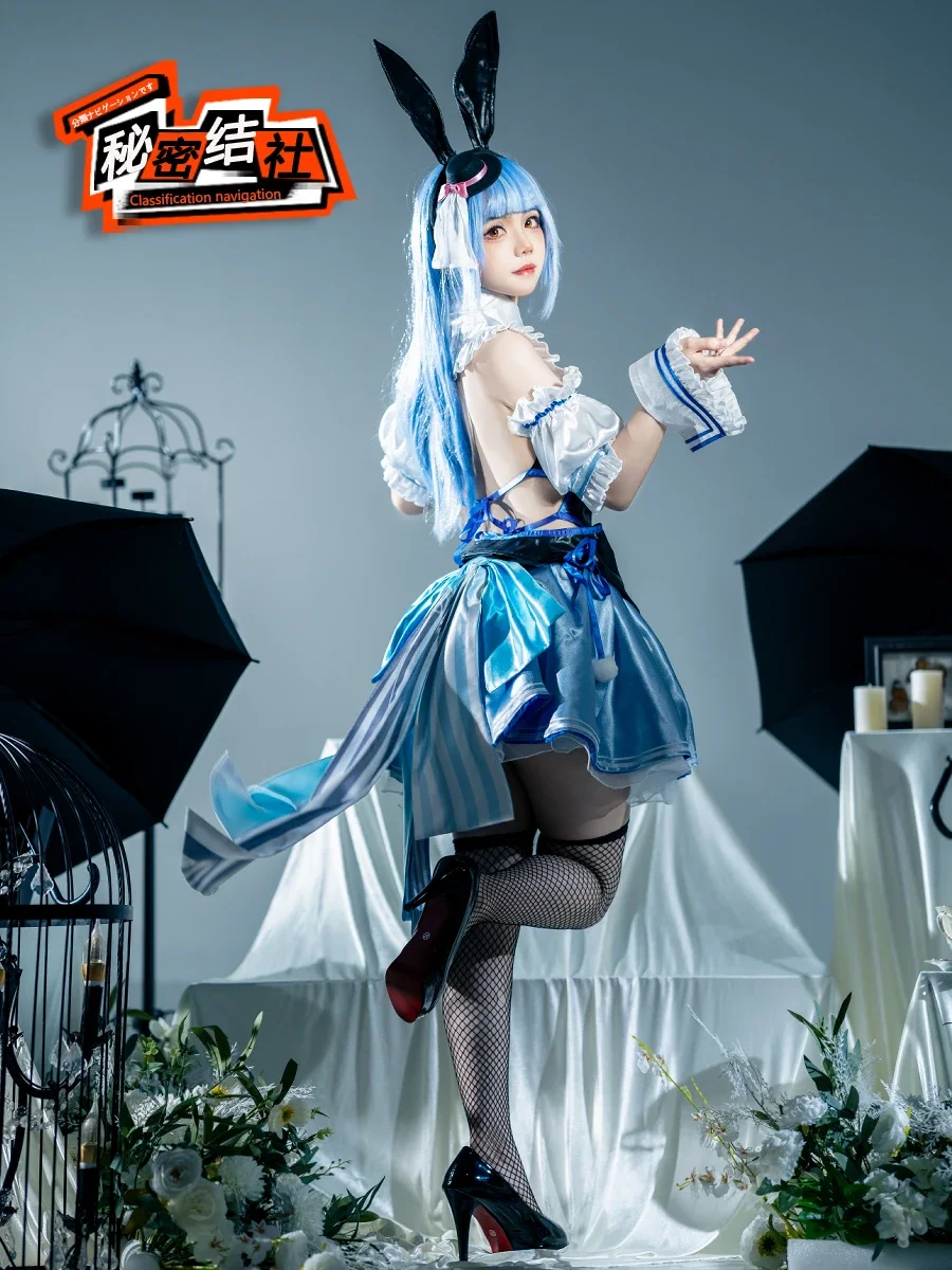 Vtuber Hololive Usada Pekora Bunny Girl Косплей Костюм Новая одежда Игровой костюм Прекрасный