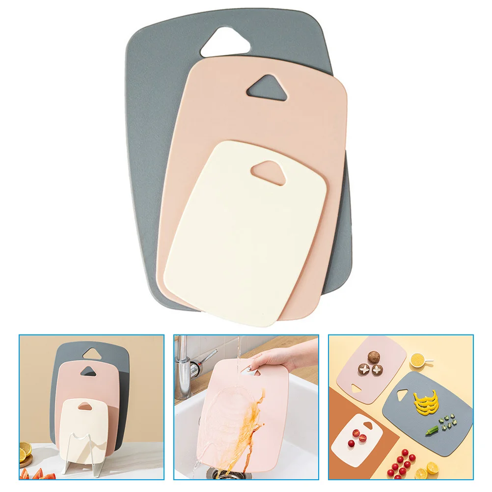 

3Pcs Portable Double Side Small Cutting Mat Chopping Board Reusable Chopping Board Kids Cutting Board for Home Camping