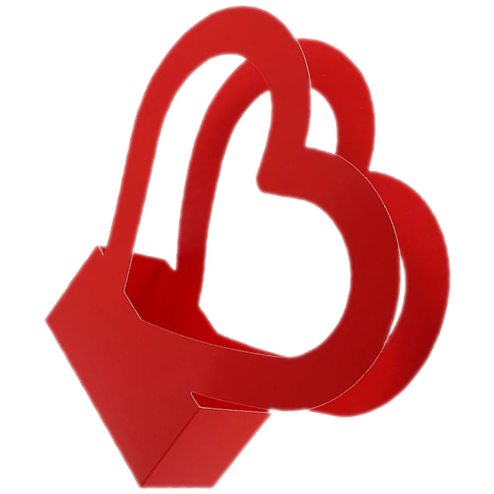 

Love Suitcase Bouquet Packing Boxes Heart Shaped Flower Packaging Flowers Paper Basket Floral Gift