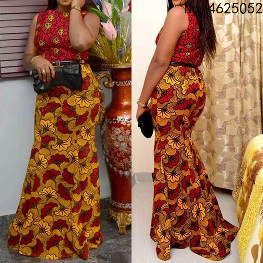 

2023 african clothes dashiki suits long dress african printing dress women bazin riche outfit vestidos autumn winter boho dress