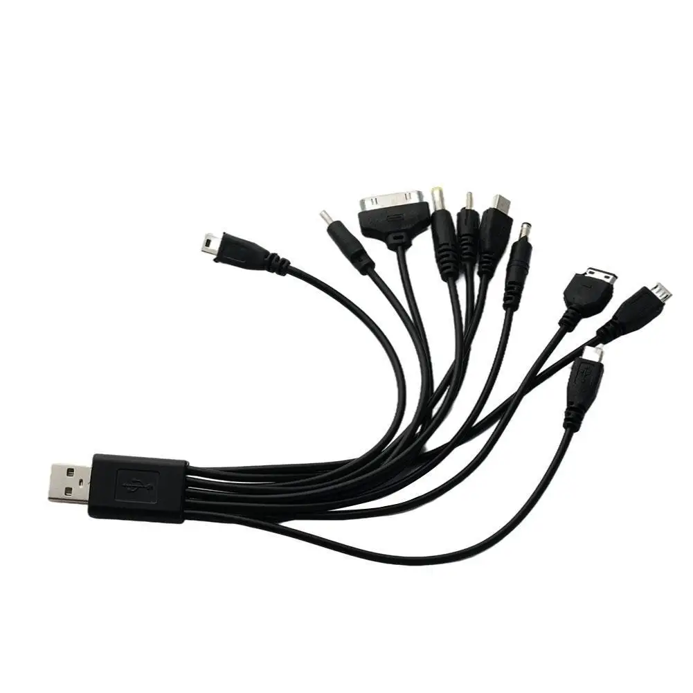 

10 In 1 Multi-Function USB Cable Phone USB Charger Charging Cable Cord Connector For Nokia LG For Samsung Sony Ipod Motorola