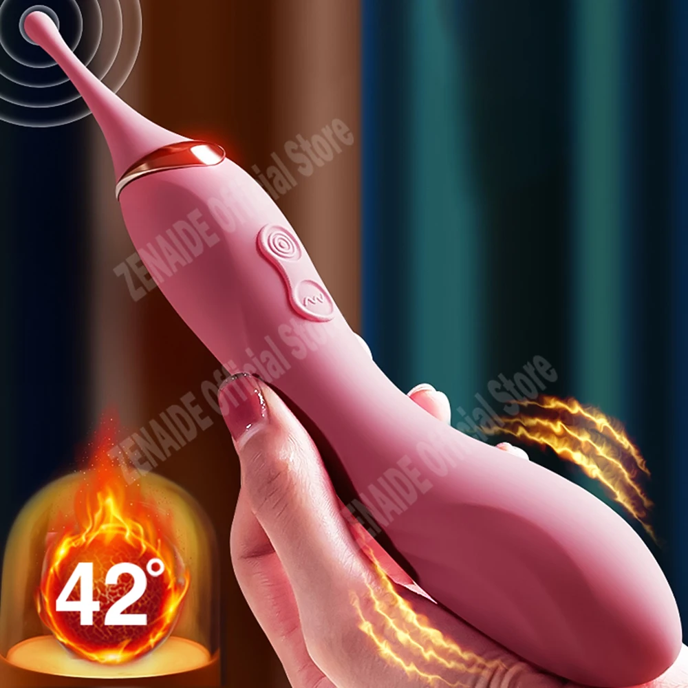 Массажер для стимуляции точки G с подогревом вставляемый стимулятор двойной