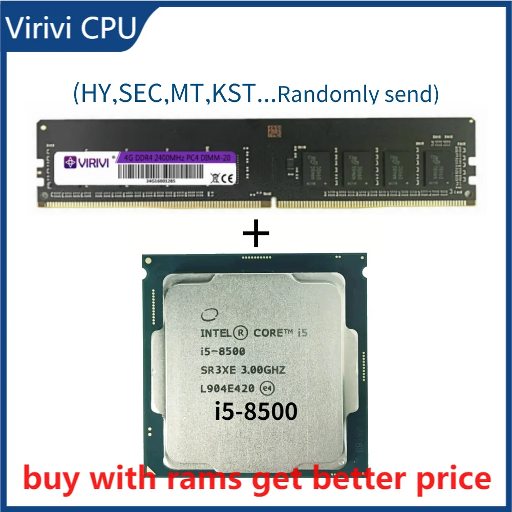 

DDR4 4G 2400 МГц с компьютерным процессором Core i5 8500 серия I5-8500 ЦП LGA 1151-land FC-LGA 14 нанометров шесть ядер