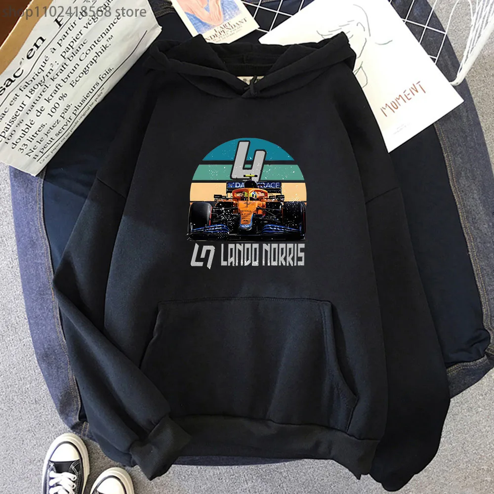 

F1 Hoodies Mens Cartoon Mini Lando Norris 4 Sweatshirt Long Sleeve Top Oversized Y2k Clothes Funny Games Harajuku Women Clothing