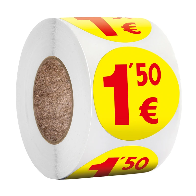 38MM Roll Copper Plate Price Tag Sticker Supermarket Sealing Baking Cake Shop Decoration Label Scrapbook |