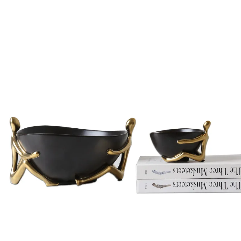 

Modern simple ceramic figurine basin decoration fashion light luxury dining room living room model room home crafts ornaments