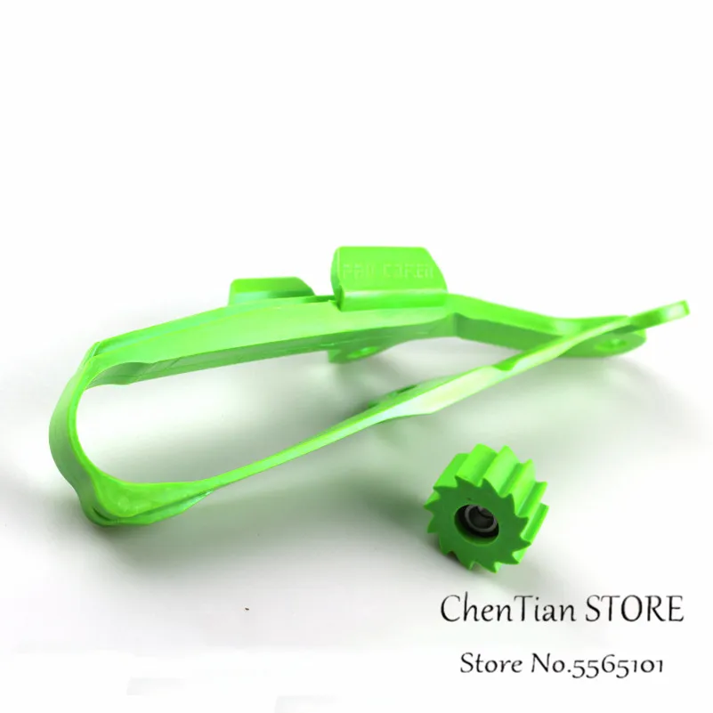 Motorcycle Green Chain Slider Guide Swingarm Roller For KAWASAKI KXF250 KXF450 KX250F KX450F KXF 250 450 2009-2016 | Автомобили и