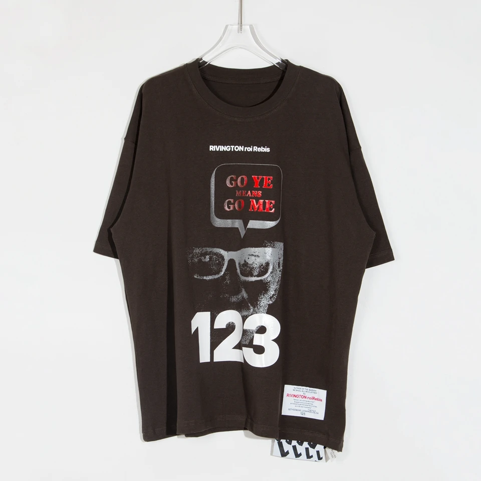 

RIVINGTON Roi Rebis RRR123 Men Women T-Shirt GO YE Means GO ME Best Quality Oversized Crewneck Short-sleeved T-shirt GYM