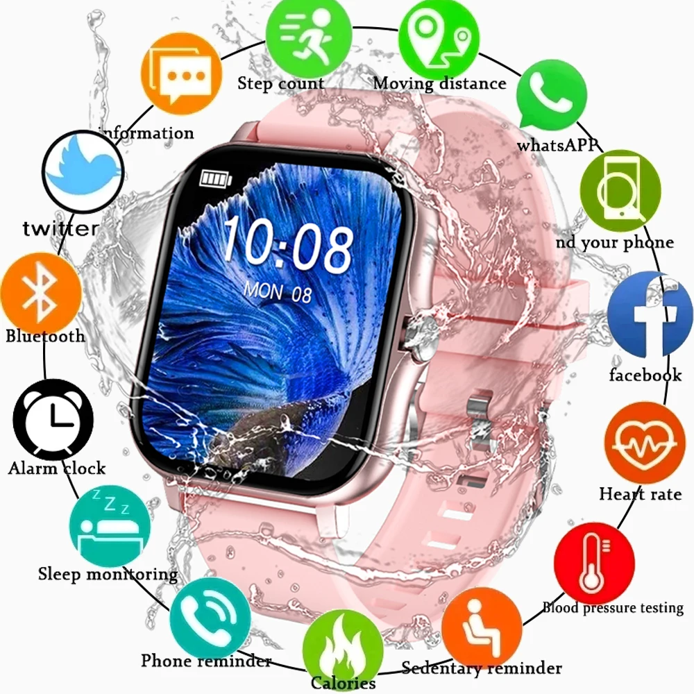 19. Reloj Inteligente Bluetooth Contador de Pasos, Presión arterial...