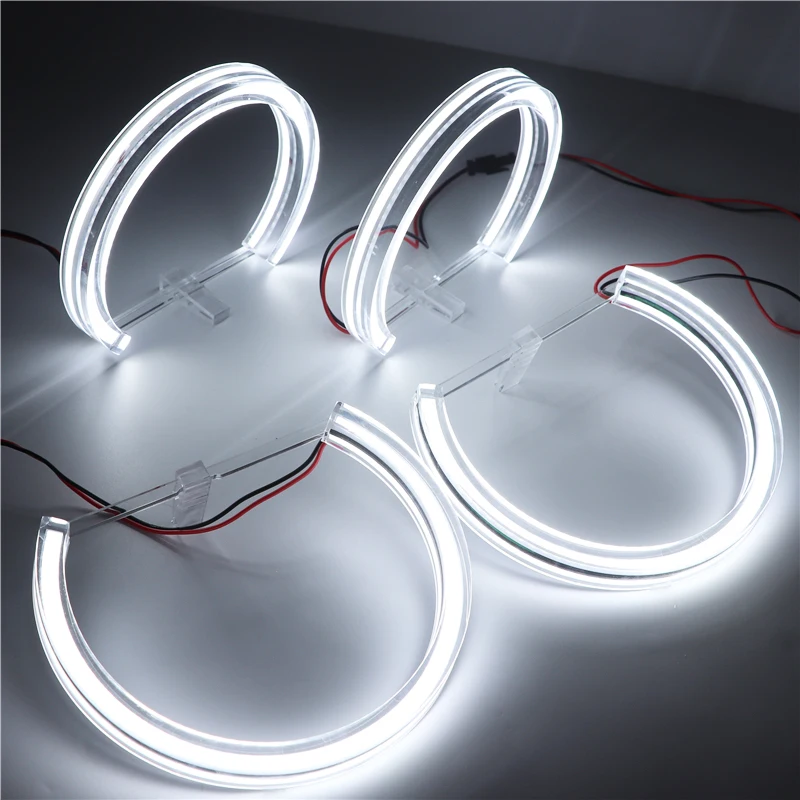 Кольца с белыми светодиодсветодиодный кристаллами для BMW 3 5 7 series E36 E38 E39 E46 M3 525i 528i