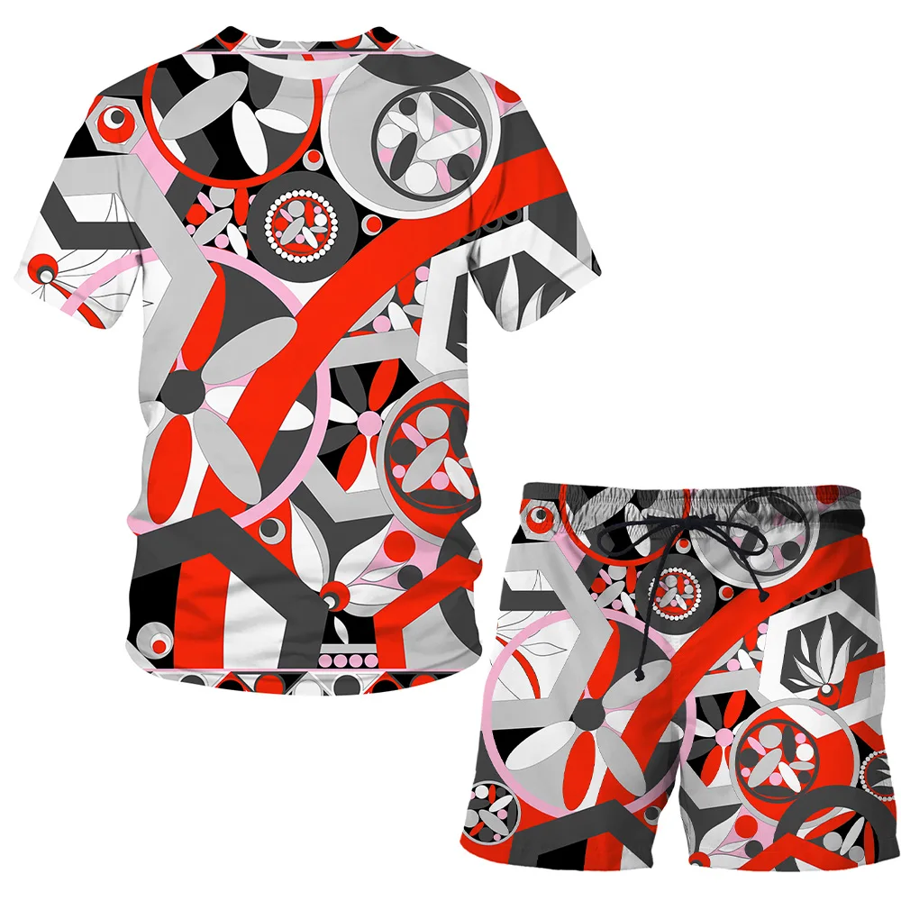 

Футболка и шорты для мальчиков, с коротким рукавом и 3D-принтом