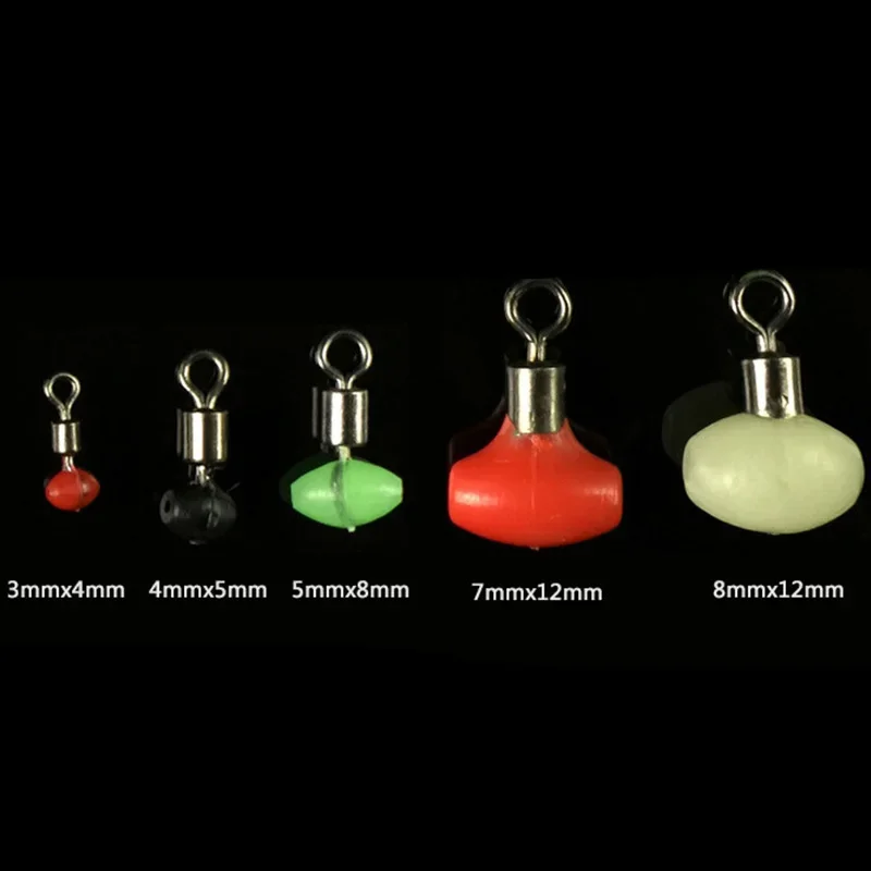 20 шт. соединитель для лески вертлюг светящийся подшипник рыболовной бочки