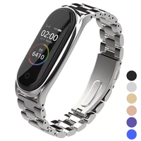 metal strap for mi band 5 4 3 stainless steel bracelet on mi band 6 strap for mi band 3 xiomi mens watchband accessories