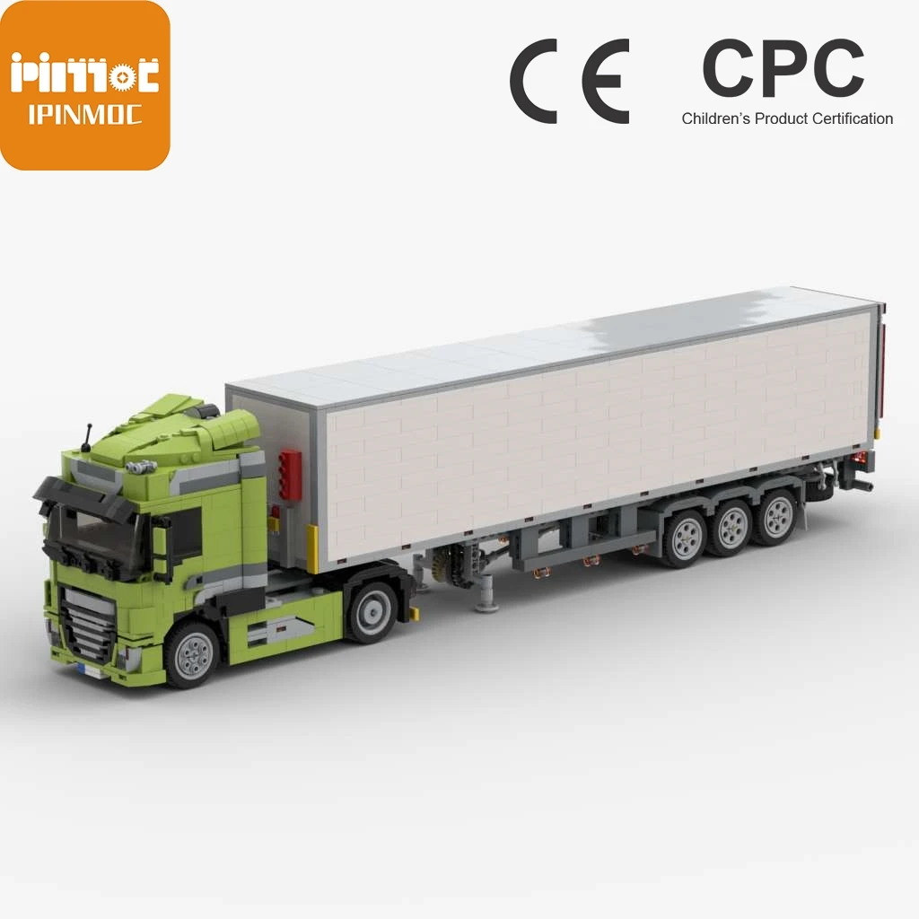 

Moc-7178 + 7517 DAF XT Series heavy truck electronic drawing splicing building block technology assembly