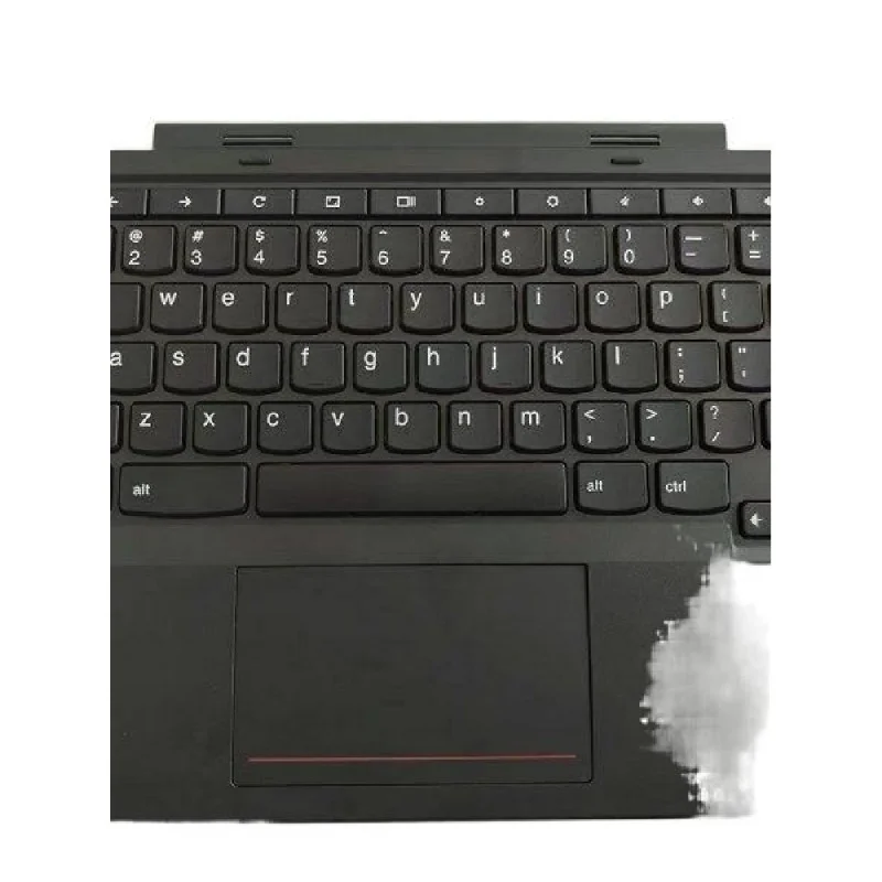 Фото Клавиатура Ak+ для Lenovo ThinkPad 11e 4-го поколения Chromebook, верхняя часть с подставкой для рук, без подсветки, маленькая клавиша Enter, раскладка US №1