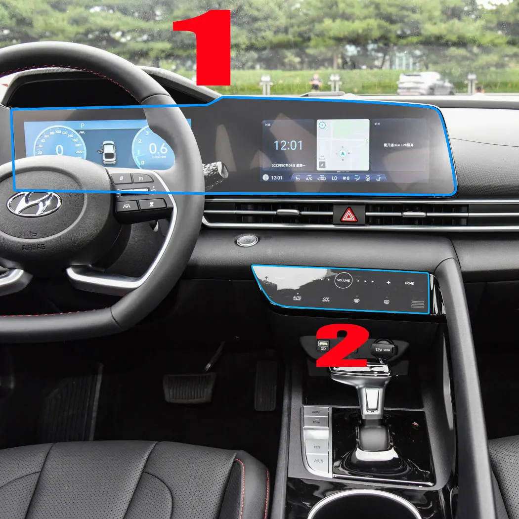 For Hyundai Elantra 2021 2022Car GPS navigation Protective film LCD screen TPU film Screen protector Anti-scratch Interior Refit For Hyundai Elantra 2021 2022Car GPS navigation Protective film LCD screen TPU film Screen protector Anti-scratch Interior Refit
